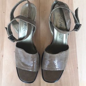 Yves Saint Laurent Reptile Sandals